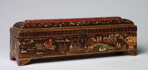 Rajput-Box mit verschiedenen Szenen