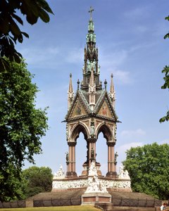 Das Albert Memorial von der Albert Hall