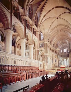 Ansicht des Chors, Kathedrale von Canterbury, gebaut 1098-1130