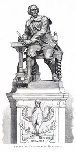 Eine Statue von Theophraste Renaudot von Unbekannt