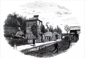 Ein Blick auf den Bahnhof North Staffordshire
