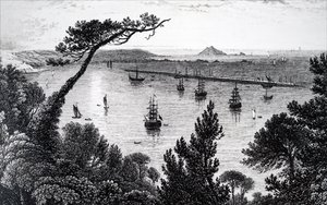 Ein Blick auf den Hafen von Plymouth