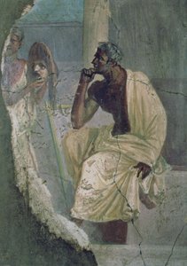 Schauspieler und Maske, aus dem Haus des tragischen Dichters