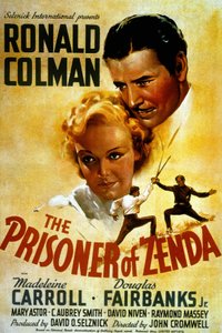 Plakat des Films Der Gefangene von Zenda von John Cromwell mit Madeleine Carroll und Douglas Fairbanks Jr. 1937 von Unbekannt