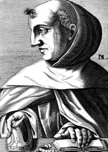 Albertus Magnus (1193/1206-1280) deutscher Dominikanermönch, Wissenschaftler, Philosoph und Theologe, Gravur
