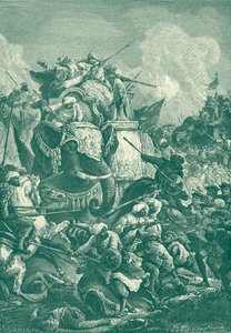 Anwaruddin Muhammed Khan in der Schlacht von Ambur