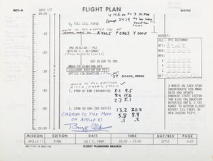 Apollo 11 Flugplan, Seiten 3-17/3-18. NASA/MSC von Unbekannt