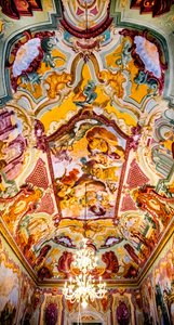 Arkadia-Raum mit Fresken von Domenico Carella, Palazzo Ducale, Martina Franca, Apulien, Italien, Europa (Foto)