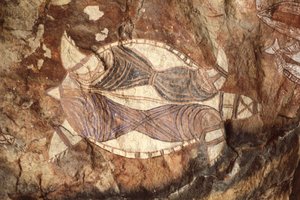 Australien, Northern Territory, Arnhem Land, Kakadu-Nationalpark, Nourlangie Rock, Aborigine-Felsmalereien