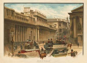 Bank of England, London - späte 19. Jahrhundert