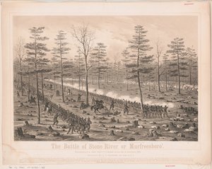 Schlacht am Stone River oder die Schlacht von Murfreesboro, 31. Dezember