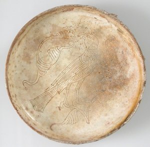 Schale mit Raubvogel, 11.-13. Jahrhundert von Unbekannt