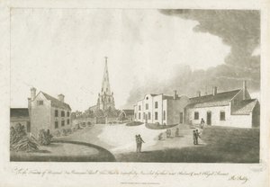 Brewood Grammar School: Aquatinta-Radierung, 30. Januar 1799 von Unbekannt