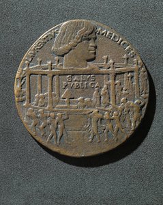 Bronzemedaille zur Erinnerung an Giuliano de Medici