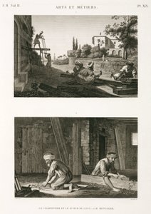 Bau & Reparatur Zimmerleute und Tischler, Ägypten, ca. 1798