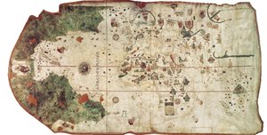 COSA, Juan de la (1460-1510). Kartograph. Karte von Juan de la Cosa (1500). SPANIEN. MADRID (AUTONOME GEMEINSCHAFT). Madrid. Marinemuseum