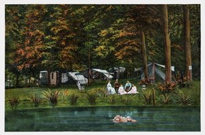 Camping in den USA, ca. 1910