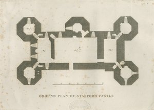 Castle Church - Stafford Castle: Gravur, nd [19. Jahrhundert]