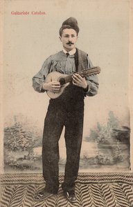 Katalanischer Gitarrist, um 1910 (Postkarte) von Unbekannter Künstler