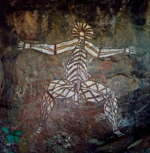 Höhlenmalerei, Arnhem Land, Nordterritorium, Australien