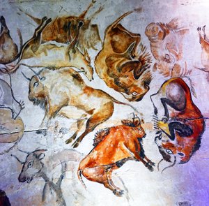 Höhlenmalereien in der Höhle von Altamira von Unbekannter Künstler