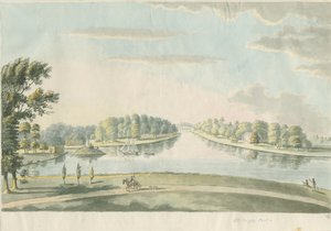 Chillington Park - Teich: Aquarellmalerei, undatiert [um 1820]