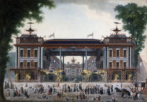 Chinesisches Bad in Paris, spätes 18. Jahrhundert (Gravur)