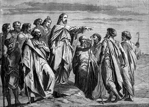 Christus sendet die Apostel aus - Bibel von Unbekannter Künstler