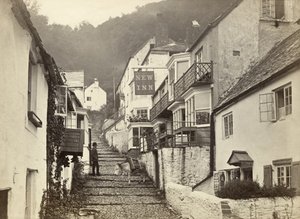 Clovelly, Torridge, Devon, UK (s/w Foto)