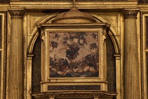 Kollegiatskirche. Innenraum. Der Hochaltar. (Detail) von Unbekannt