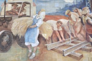 Kommunistisches Mosaik von Max Lingner, Berlin, Deutschland von Unbekannt