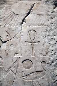 Koptos, Tempelfragment von Sesostris I. (Detail)