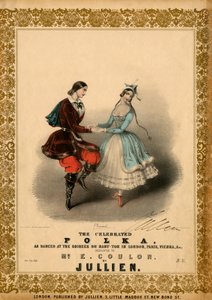 Paar tanzt die Polka