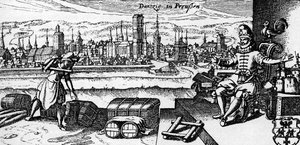 Danzig / Gdansk - Stadtansicht, ca. 1700 (Gravur) von Unbekannter Künstler