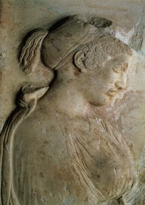 Detail von der Stele des Philis, aus Thasos, ca. 5. Jahrhundert v. Chr.