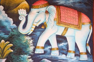 Ergebener Elefant, Siem Reap, Kambodscha