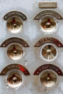 Türklingelknopf-Panel, Venedig, Italien (Foto) von Unbekannt