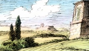 Zeichnung von Goethe