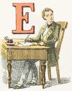 E - Schriftsteller - Kinderalphabet, Editions Gordinne 1920 von Unbekannt
