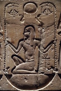 Ägypten, Medamud, Montu-Tempeltür (Detail) von Unbekannter Künstler