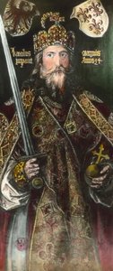 Kaiser Karl der Große, nachkoloriert um 1925