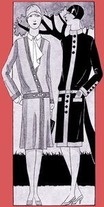 Mode: Kleider im Frühling 1928 von Unbekannter Künstler