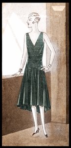 Mode: Abendkleid im Frühling 1928