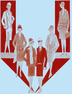 Modedamenanzüge, Herbst 1927