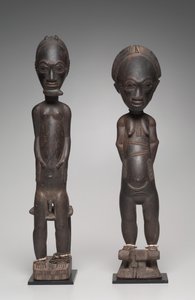 Figurenpaar, späte 1800er bis frühe 1900er Jahre von Unbekannt