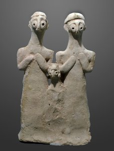 Figur einer Familiengruppe, 2000-1500 v. Chr. von Unbekannt