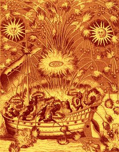 Feuerwerk auf dem Wasser