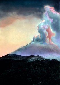 Schwebende glühende Lava von Unbekannter Künstler