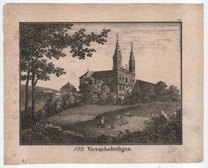 Vierzehn Heilige (Federlithografie, um 1830)