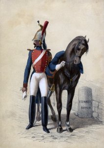 Garde de Paris mit seinem Pferd von Unbekannter Künstler